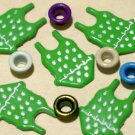 Brads Green Swimsuit Girls Pool Eyelets Embellishments