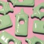 Baby Bottle Green Infant Eyelet Scrapbook Embellishment