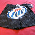 NEW Mens MILLER LITE Beer Boxers Med Short MEDIUM 32-34