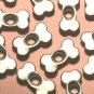 Quicklets Silver Dog Bone Eyelet Card Tag Embellishment