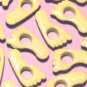 Baby Feet Yellow Infant Eyelet Scrapbook Embellishments