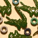 Brads Crocodile Wild Zoo Animal Eyelets Embellishments