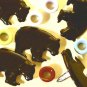 Brads Black Bear Wild Animal Eyelet Card Embellishments