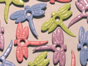 Quicklets Dragonfly Pastel Mix Scrapbooking Card Eyelet
