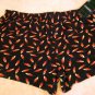 NEW Mens RED YELLOW PEPPERS Boxer LARGE Shorts L 36-38