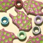 Brads Purple Swimsuit Girls Pool Eyelets Embellishments