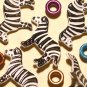 Brads Zebra Safari Wild Zoo Animal Eyelet Embellishment