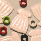 Brads White Dress Party Fashion Eyelets Embellishments