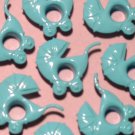 Baby Carriage Buggy BLUE Eyelet Card Tag Embellishments