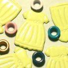 Brads Green Dress Party Fashion Eyelets Embellishments