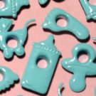 Baby Mix Blue Infant Eyelet Scrapbooking Embellishments