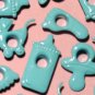 Baby Mix Blue Infant Eyelet Scrapbooking Embellishments