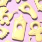 Baby Mix Yellow Infant Eyelets Scrapbook Embellishments
