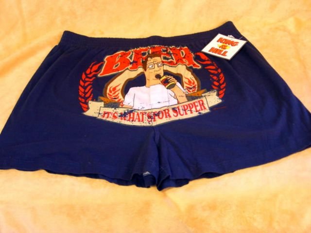 NEW Mens KING OF THE HILL #4 Boxer LARGE Shorts L 36-38