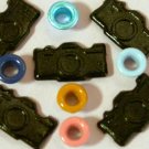 Brads Camera Summer Vacation Eyelet Card Embellishments