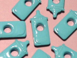 Baby Bottle Blue Infant Eyelet Scrapbook Embellishments
