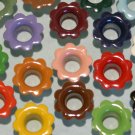 FLOWER Eyelets - 100 Embellishments Scrapbooking Paper Art Craft Holiday Cards Tags Piecing Supply