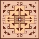 9128 Southwest Needlepoint Canvas 7" x 7"