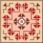 9126 Southwest Needlepoint Canvas 7" x 7"