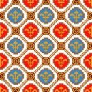 6091 Geometric Needlepoint Canvas 7" x 7"