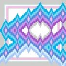 6112 Geometric Needlepoint Canvas 7" x 7"