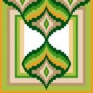 6106 Geometric Needlepoint Canvas 7" x 7"