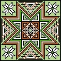 9133 Geomtric Needlepoint Canvas 7" x 7"