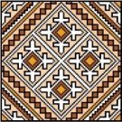 9134 Geometric Needlepoint Canvas 7" x 7"