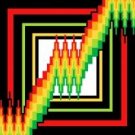 6105 Geometric Needlepoint Canvas 7" x 7"