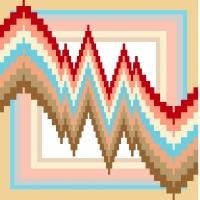 6110 Geometric Needlepoint Canvas 7" x 7"