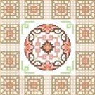 6094 Oriental Needlepoint Canvas 7" x 7"