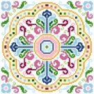 6095 Geomtric Needlepoint Canvas 7" x 7"