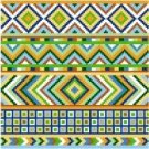 6096 Geomtric Needlepoint Canvas 7" x 7"