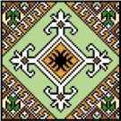 9124 Geometric Needlepoint Canvas 5" x 5"