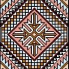 9114 Geometric Needlepoint Canvas 7" x 10"