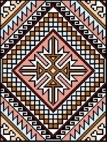 9114 Geometric Needlepoint Canvas 7" x 10"