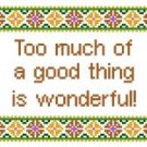 6079 Sayings Needlepoint Canvas 6" x 6"