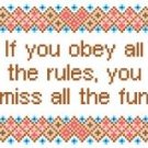 6075 Sayings Needlepoint Canvas 6" x 7"