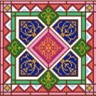6947 Geometric Needlepoint Canvas 7" x 7"
