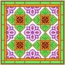 6012 Geometric Needlepoint Canvas 7" x 7"