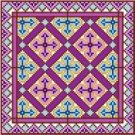 6946 Geometric Needlepoint Canvas 7" x 7"