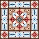 6938 Geometric Needlepoint Canvas 7" x 7"