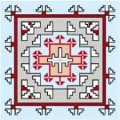 6738 Southwest Needlepoint Canvas 14" x 14"