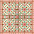 6017 Geometric Needlepoint Canvas 14" x 14"