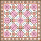 6016 Geometric Needlepoint Canvas 14" x 14"