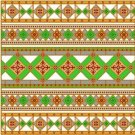 6930 Geometric Needlepoint Canvas 14" x 14"