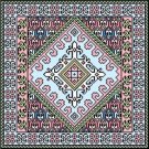 6060 Geometric Needlepoint Canvas 14" x 14"