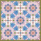 6015 Geometric Needlepoint Canvas 14" x 14"