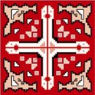 6572 Southwest Needlepoint Canvas 14" x 14"