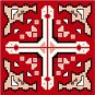 6572 Southwest Needlepoint Canvas 14" x 14"